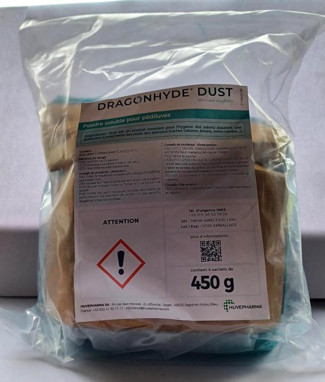 Dragonhyde  DUST  (1 X 4 sachets de 450gr)  Pédiluve